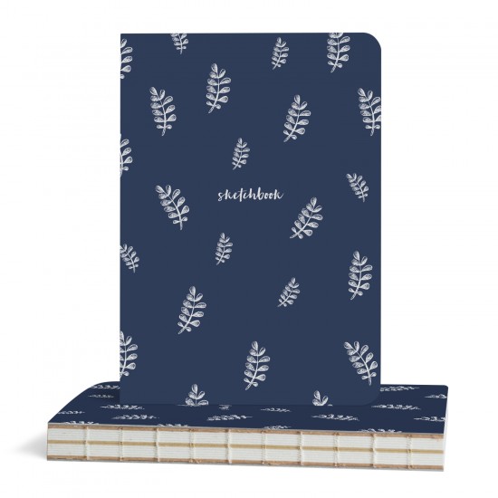 Sketchbook Plain A5 Leaves-550x550